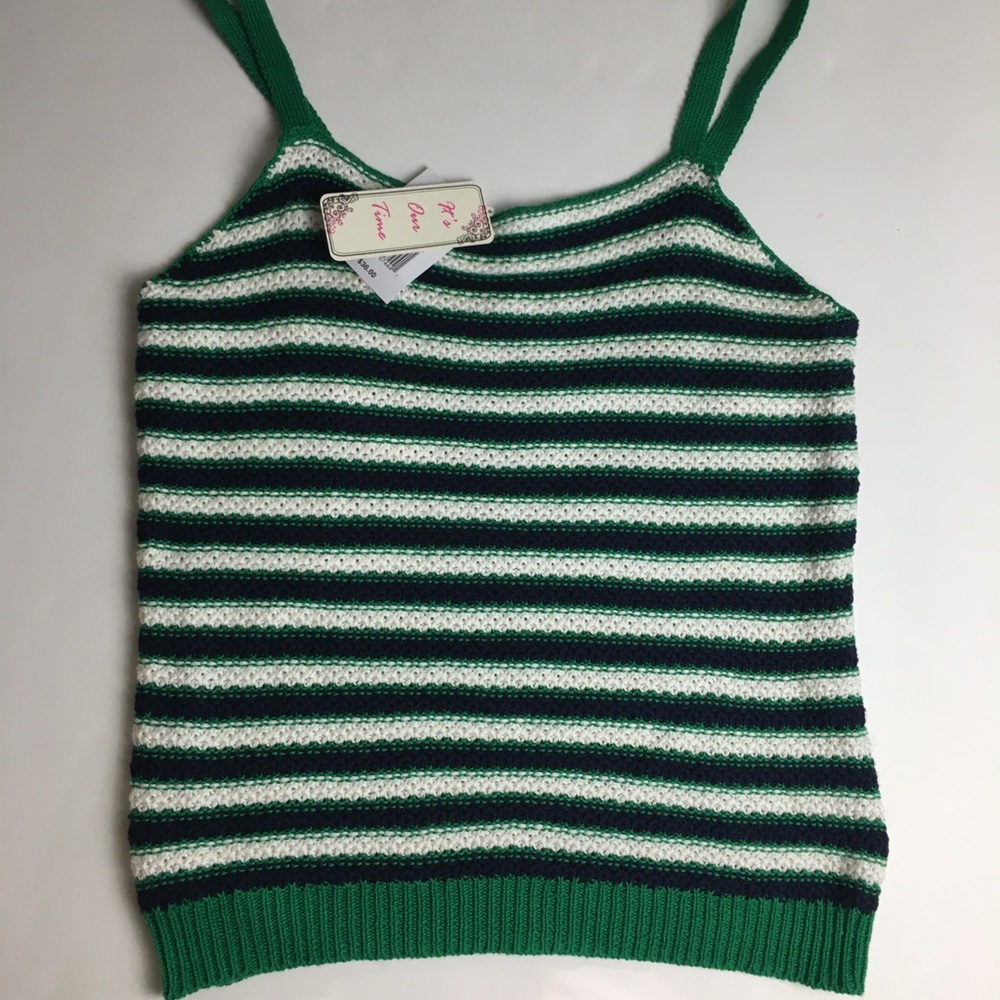 It’s Our Time | Striped Crocheted Cami